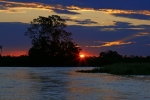 Sunset over River Paraguay