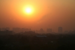 Sunset and Smog over Beijing